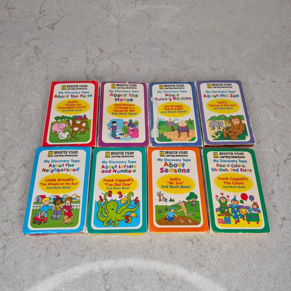 Brighter Vision Cassette Tapes My Discovery Tape Set Raffi Multi Kids